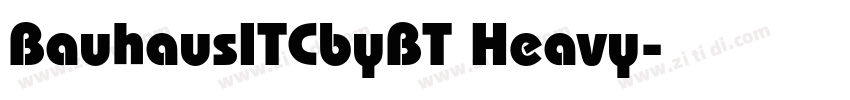 BauhausITCbyBT Heavy字体转换